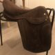 17.5 inch all suede showing saddle